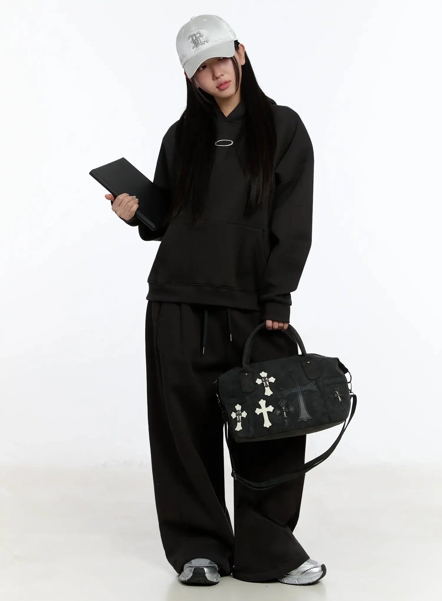 Oval Graphic Oversized Hoodie IM509