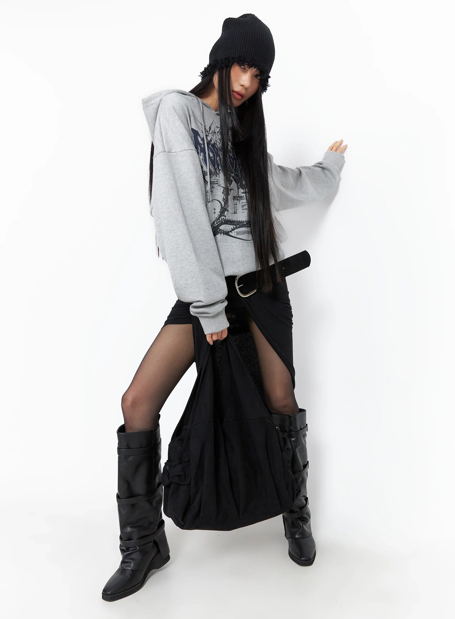 Oversized Graphic Hoodie IO516