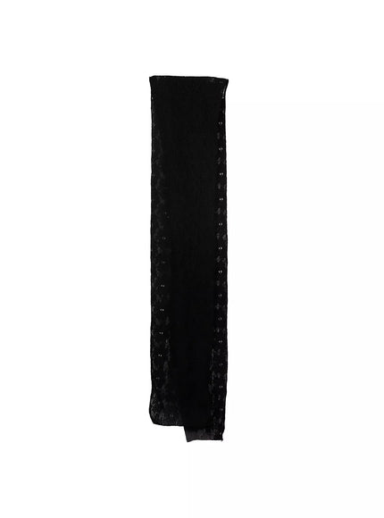 Laced Knit Thin Scarf IM513