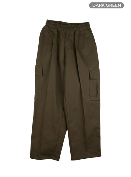 mens-solid-cargo-pants-dark-green-iu412