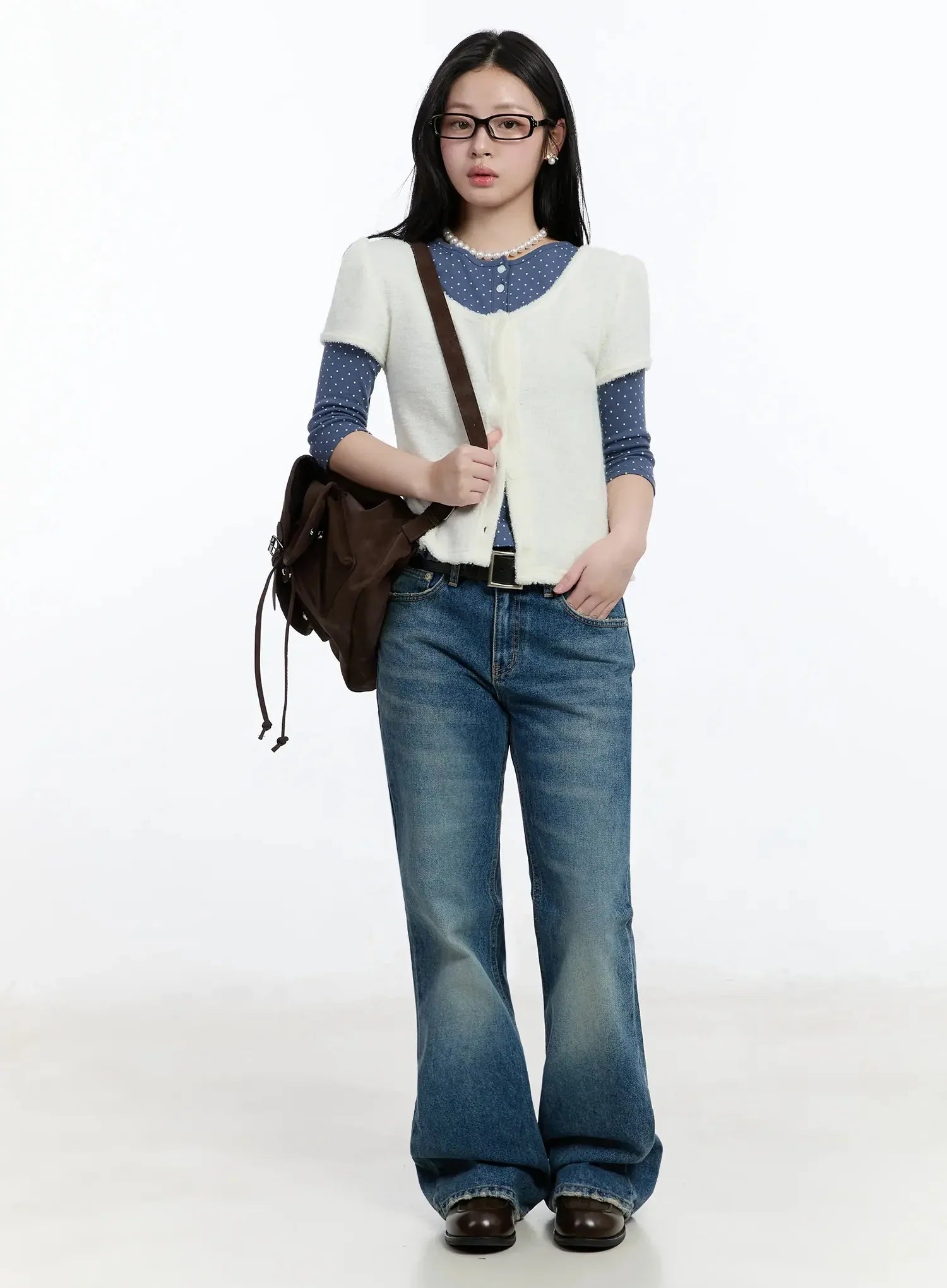 textured-knit-shoulder-puff-short-sleevecardigan-im513