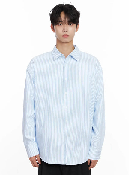 Men's Classic Striped Oxford Shirt IO516