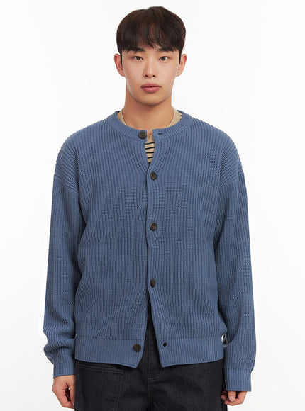 mens-ribbed-buttoned-round-neck-cardigan-if517