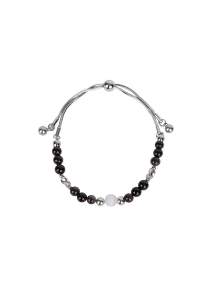 adjustable-beaded-bracelet-in510 / Black