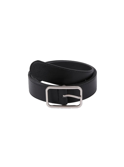 mens-slim-square-belt-il511 / Black