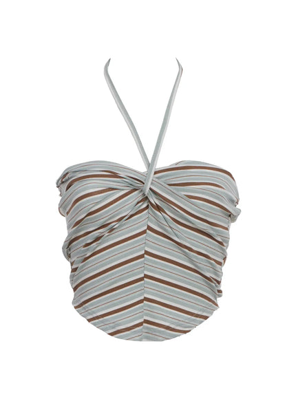 twisted-stripe-camisole-ic503 / Mint