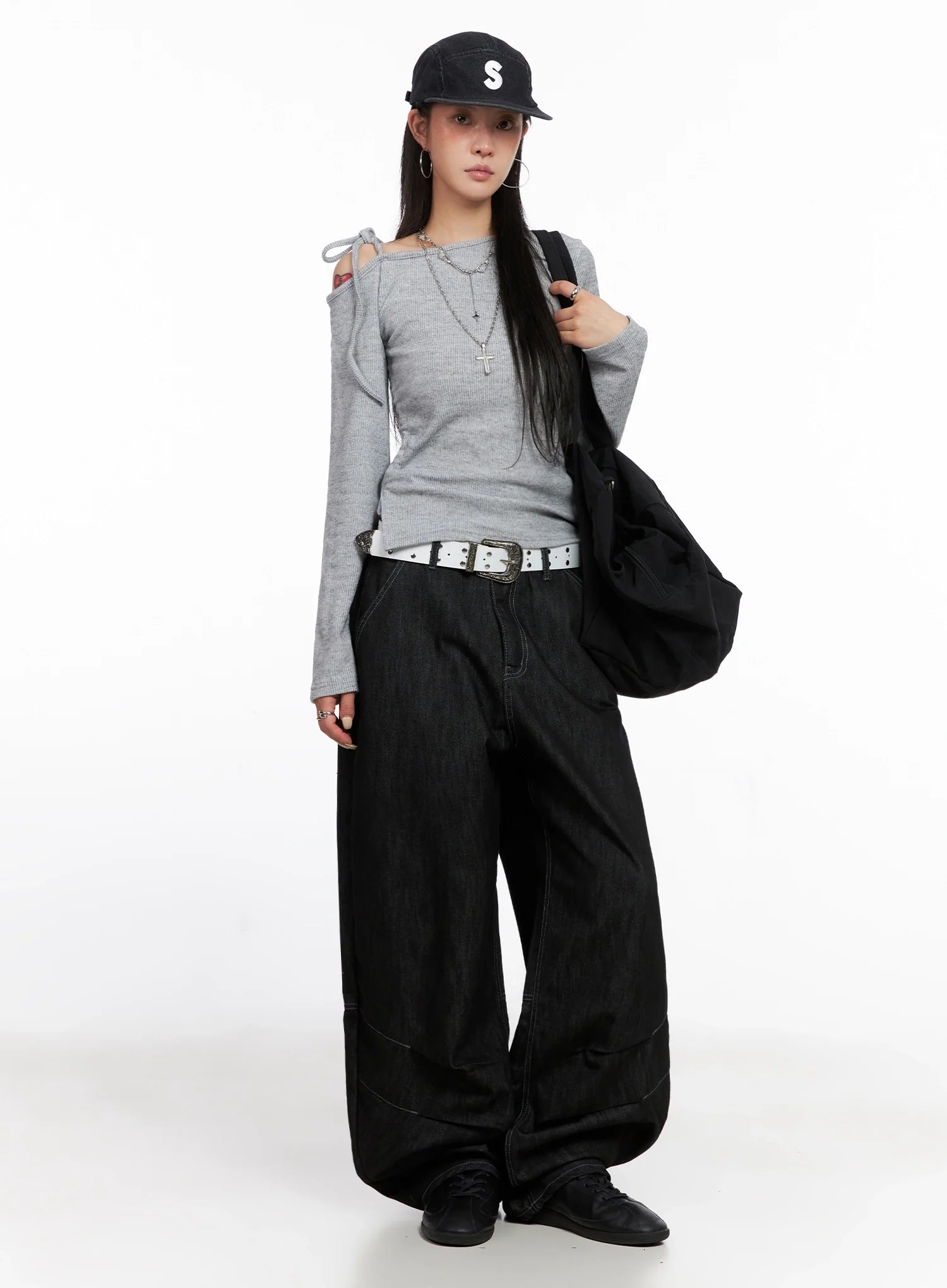 Asymmetric String Tie Top IS515