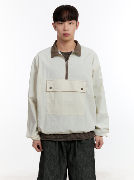 Men's Two-Tone Anorak Jacket IA507