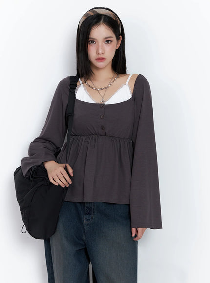 shirred-flowy-buttoned-long-sleeve-is525