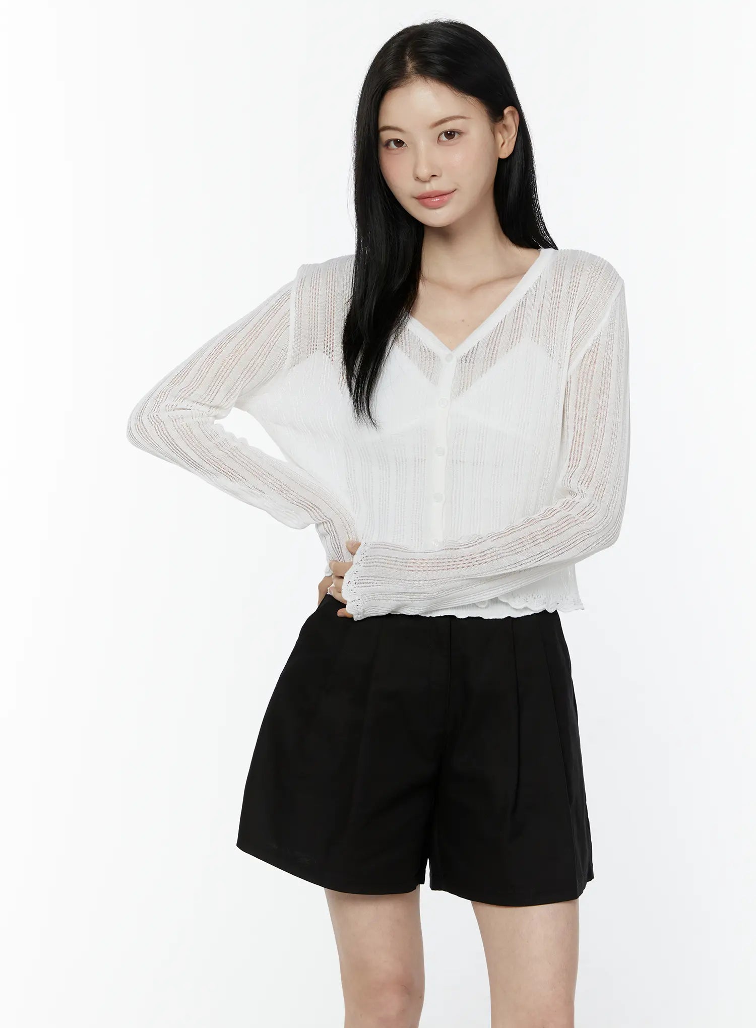 sheer-v-neck-cardigan-iu505