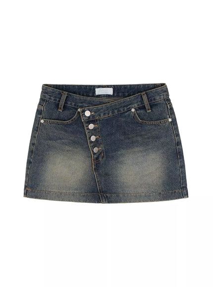 slanted-button-low-rise-denim-skirt-ic503