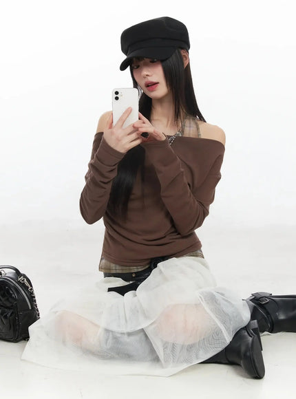 plaid-layered-off-shoulder-top-im523