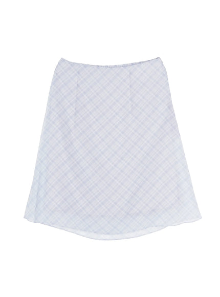 chiffon-flare-plaid-midi-skirt-iy507