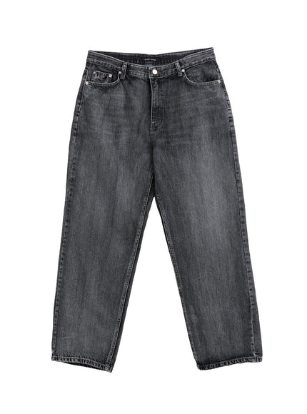 Men's Washed Wide-Fit Jeans IM525