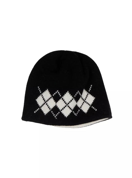 argyle-knit-beanie-id525