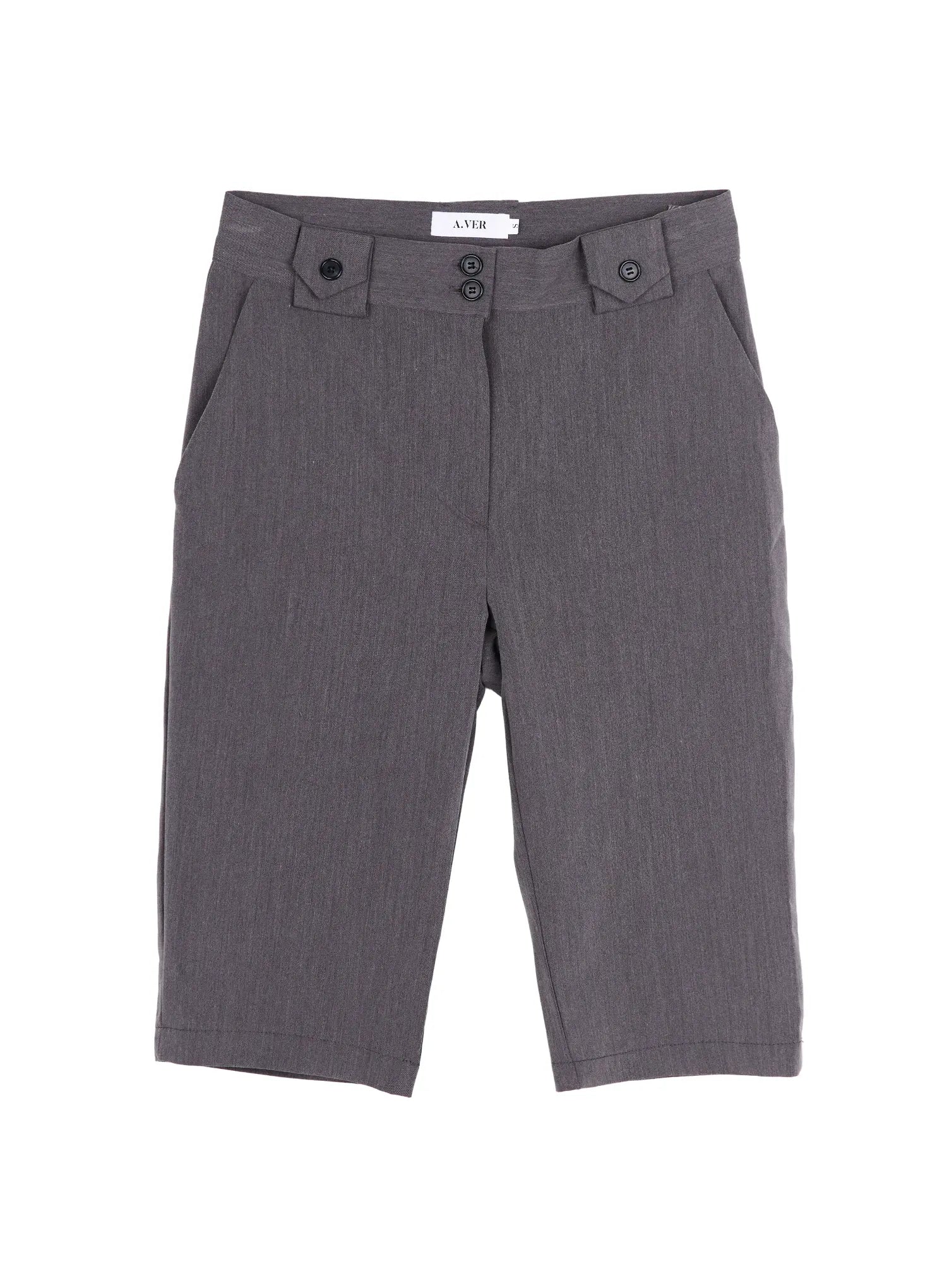high-waisted-button-capri-pants-iu505 / Dark gray