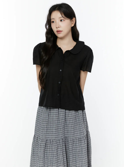 puff-sleeve-round-collar-blouse-iy507