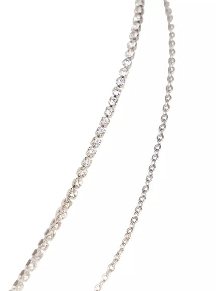 Double Chain Heart Pendant Necklace IO527