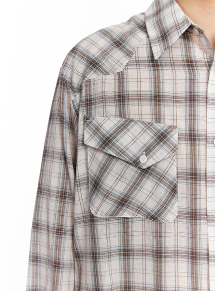 Men's Plaid Shirt IG529