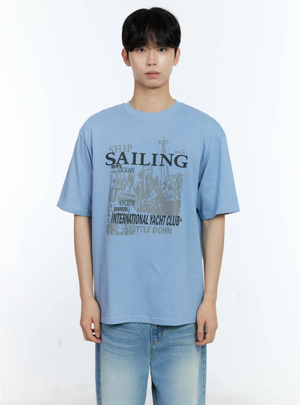 Men's Sailing Graphic T-Shirt IL529