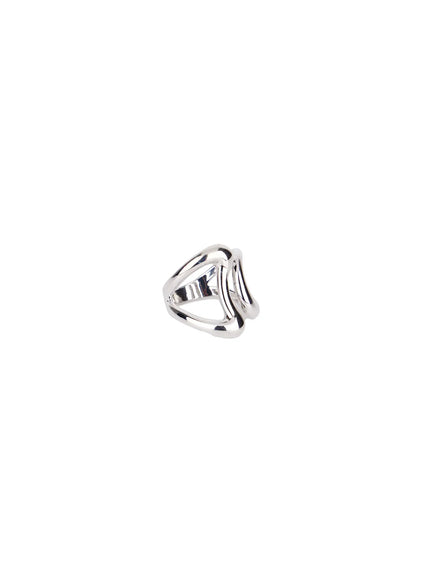 Abstract Double Twist Cuff Ring IM531