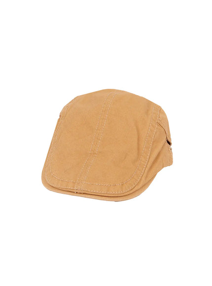 vintage-cotton-flat-cap-ia527 / Beige