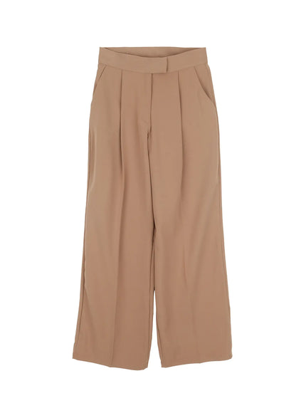 wide-leg-tailored-pants-if520 / Beige