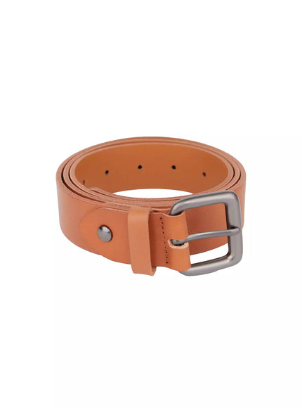 mens-matte-square-buckle-belt-io516 / Beige