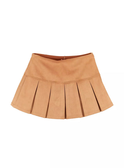 Pleated Mini Skirt IJ509