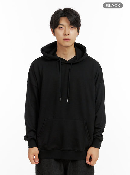 mens-cozy-oversize-hoodie-ig409 / Black