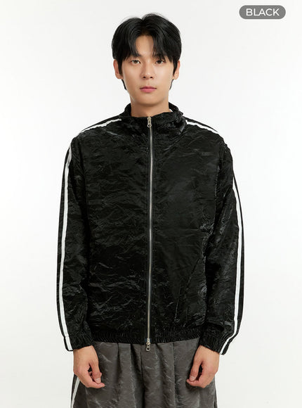 mens-activewear-windbreaker-jacket-il412 / Black