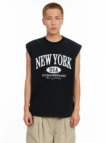 mens-cooling-sleeveless-top-il521 / Black