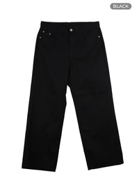 mens-straight-leg-trousers-iy410 / Black