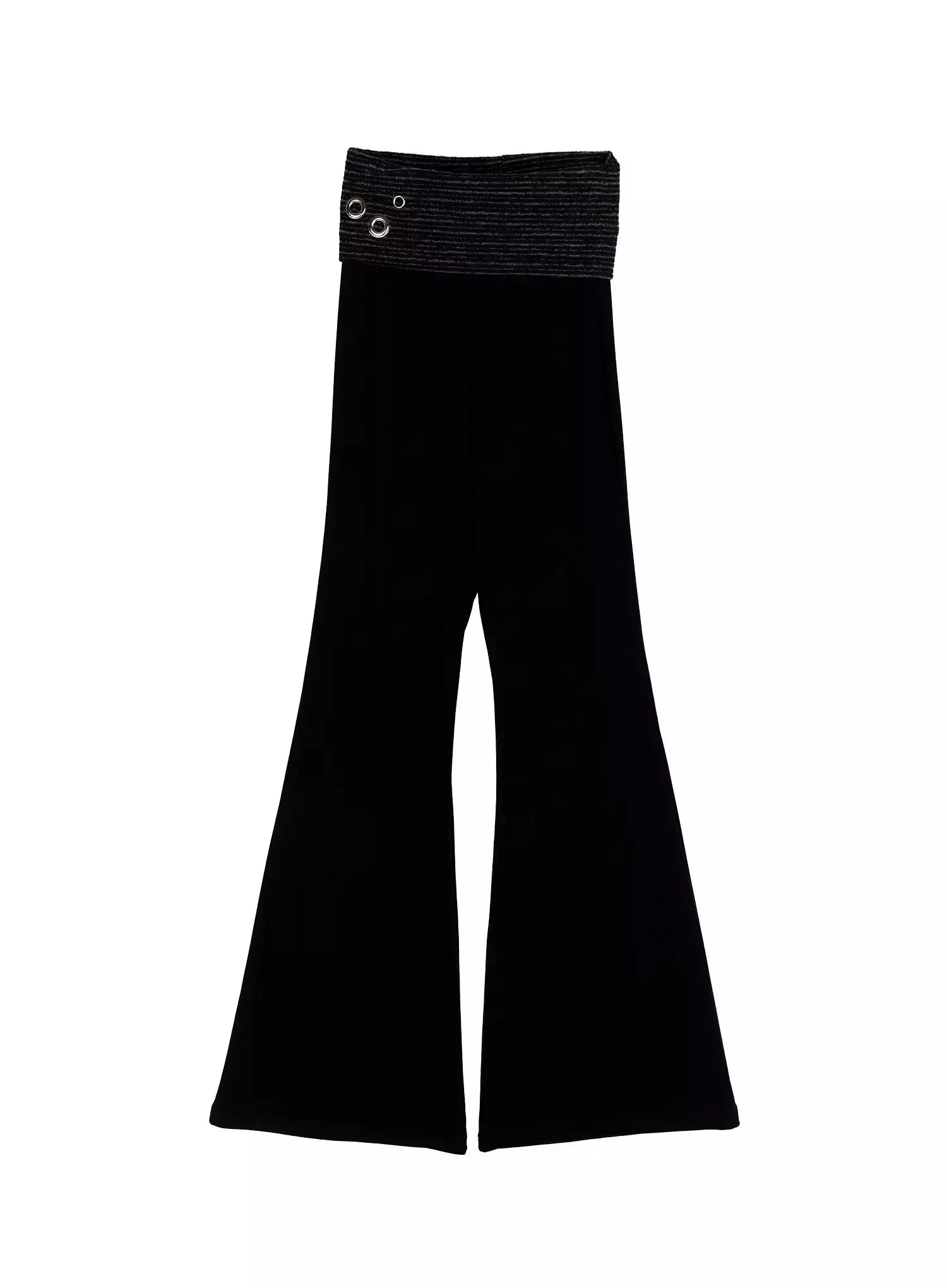 fleece-bootcut-sweatpants-in528 / Black