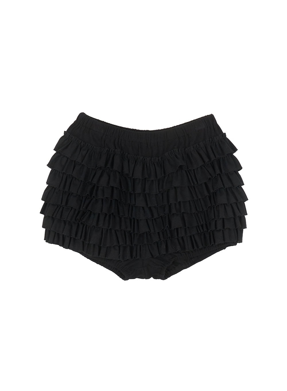 frill-layered-mini-skirt-ia524 / Black