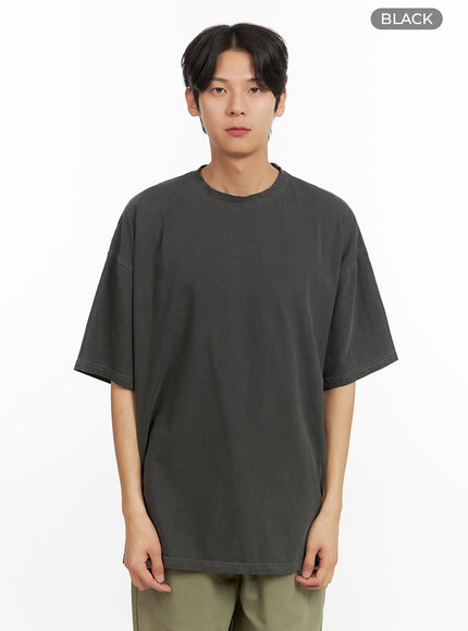 mens-oversized-t-shirt-iu405 / Black