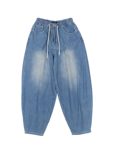 mens-summer-drawstring-jeans-iy508 / Blue