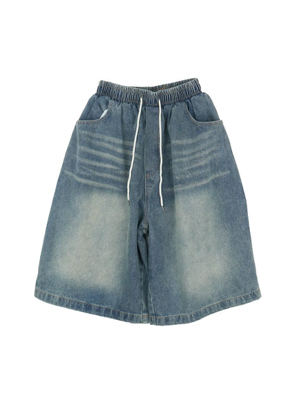 mens-washed-jorts-il504 / Blue