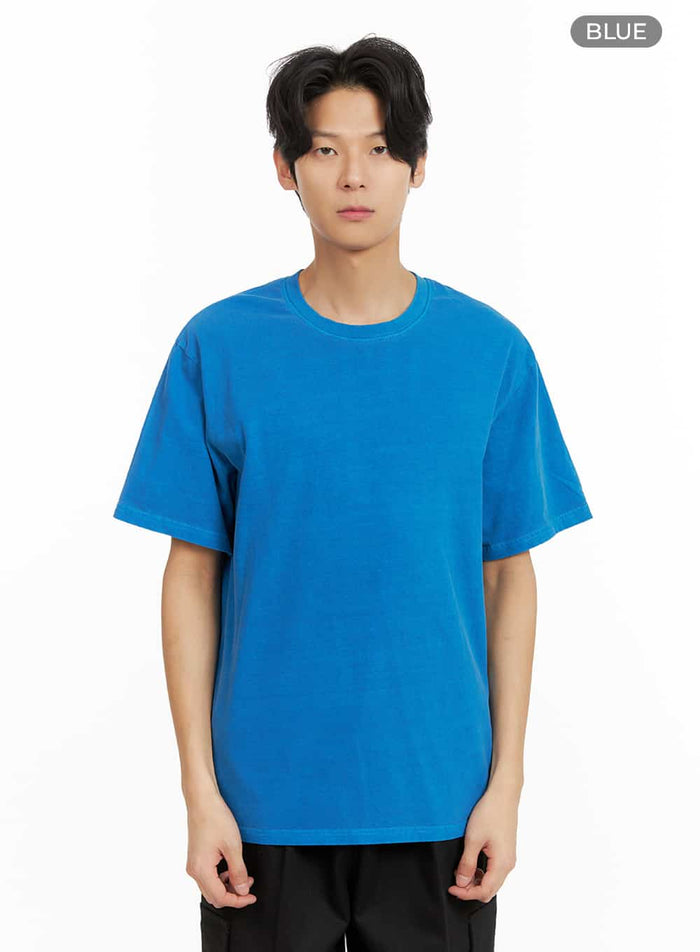 mens-basic-crew-neck-t-shirt-ia402 / Blue