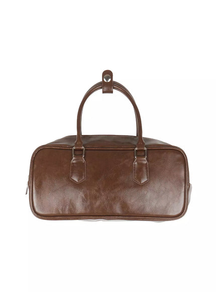 chic-faux-leather-shoulder-bag-iu512 / Brown
