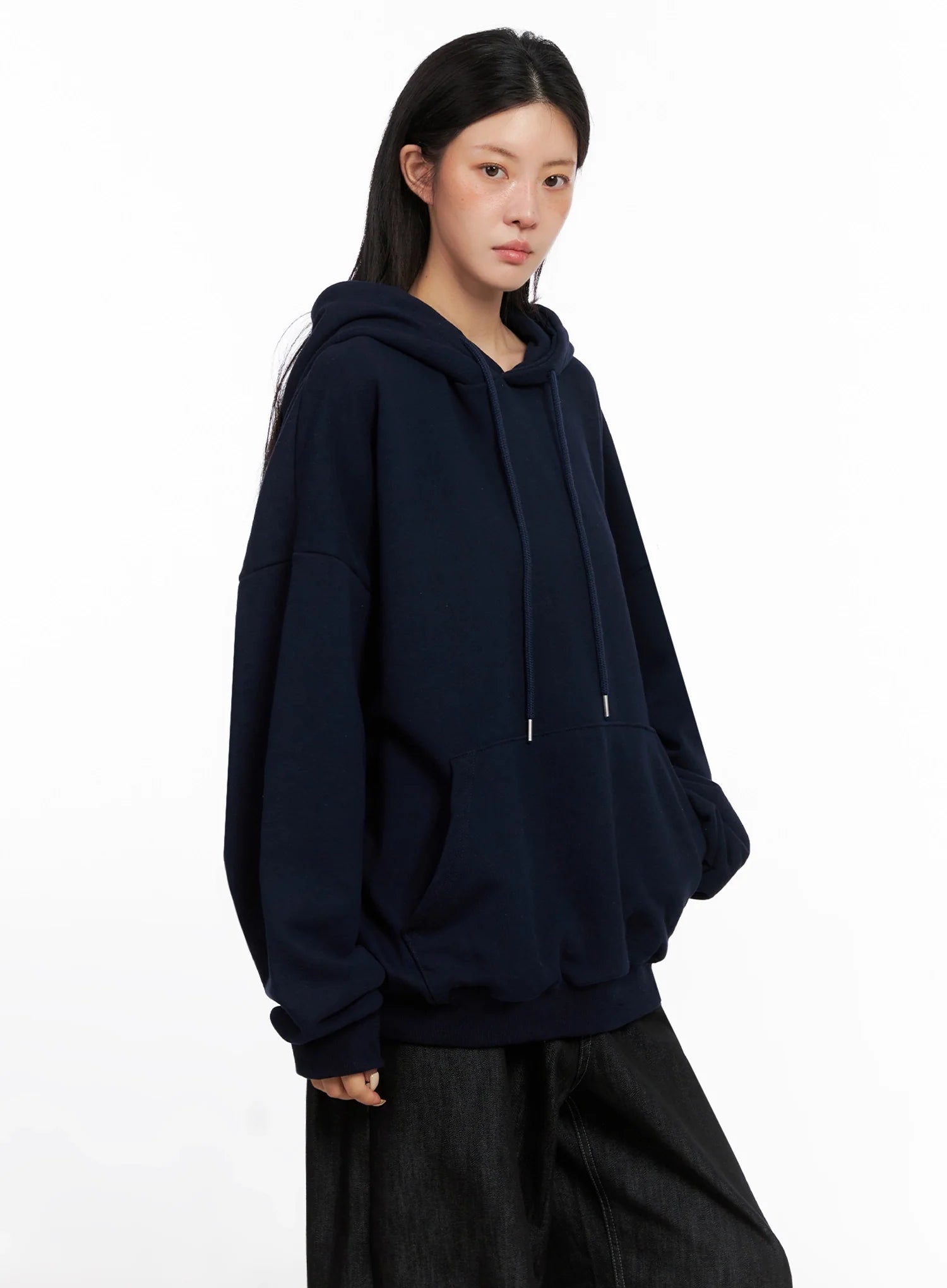 oversized-casual-hoodie-is515 / Dark blue