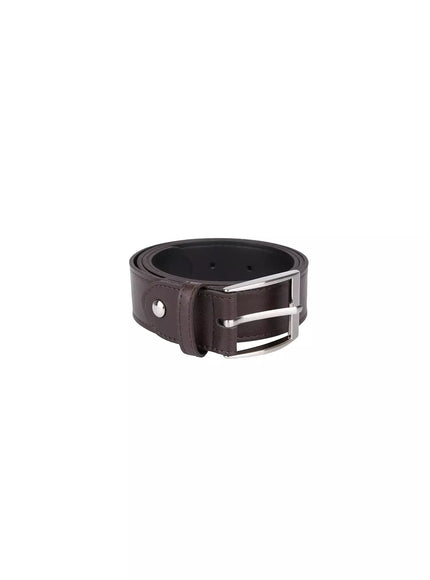 mens-medium-square-buckle-belt-il516 / Dark brown