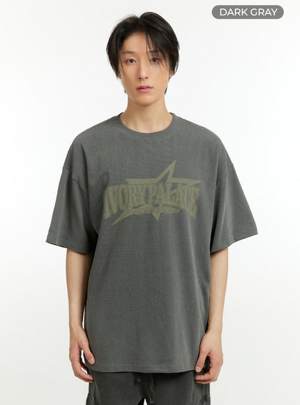 mens-cotton-graphic-t-shirt-il418 / Dark gray