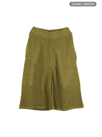 mens-wide-fit-bermuda-pants-il418 / Dark green