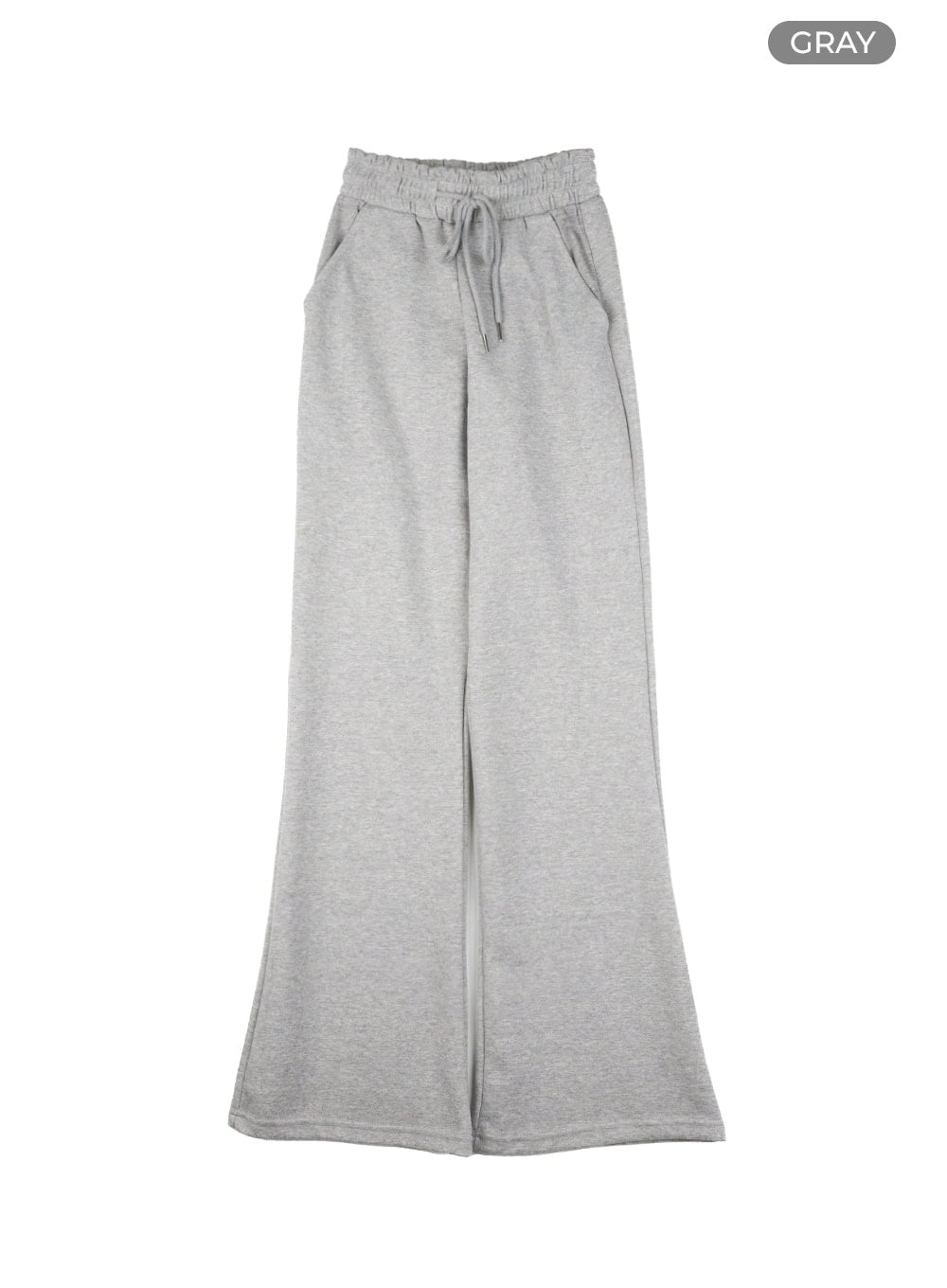 slim-banded-bootcut-pants-il419 / Gray