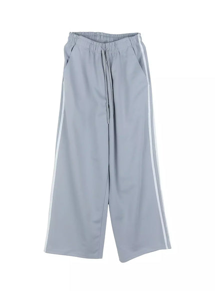 mens-drawstring-track-pants-ig520 / Gray