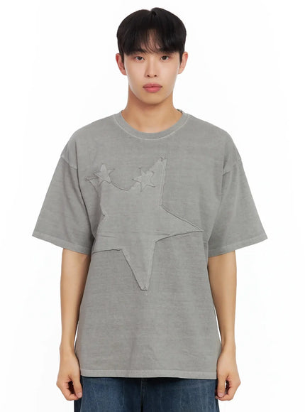 Men's Star Patch T-Shirt IL516