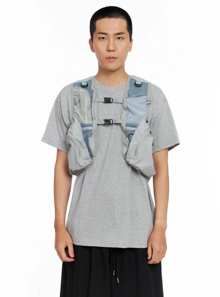 mens-mesh-running-vest-is502 / Gray
