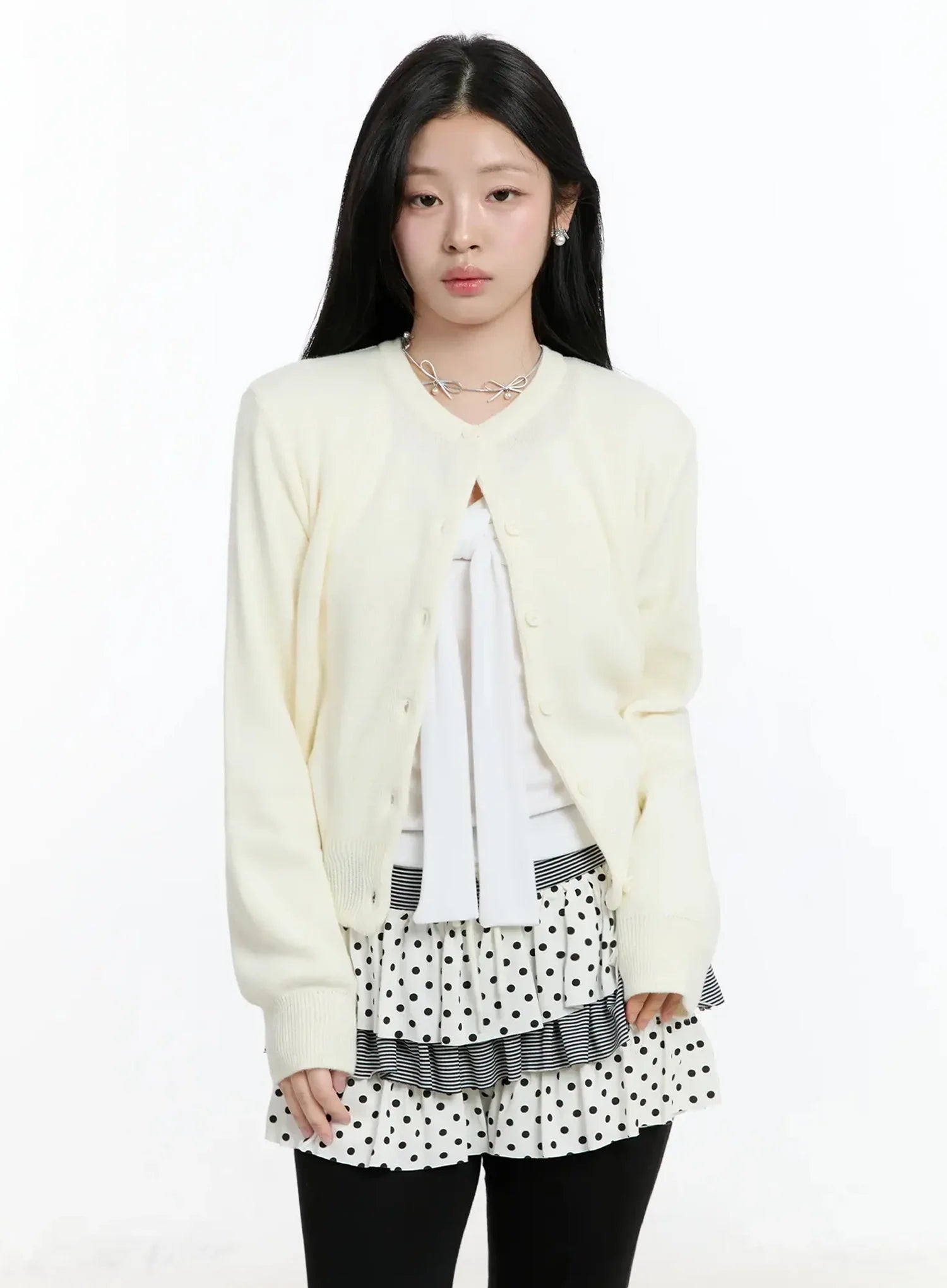 Round Neck Knit Cardigan IM519