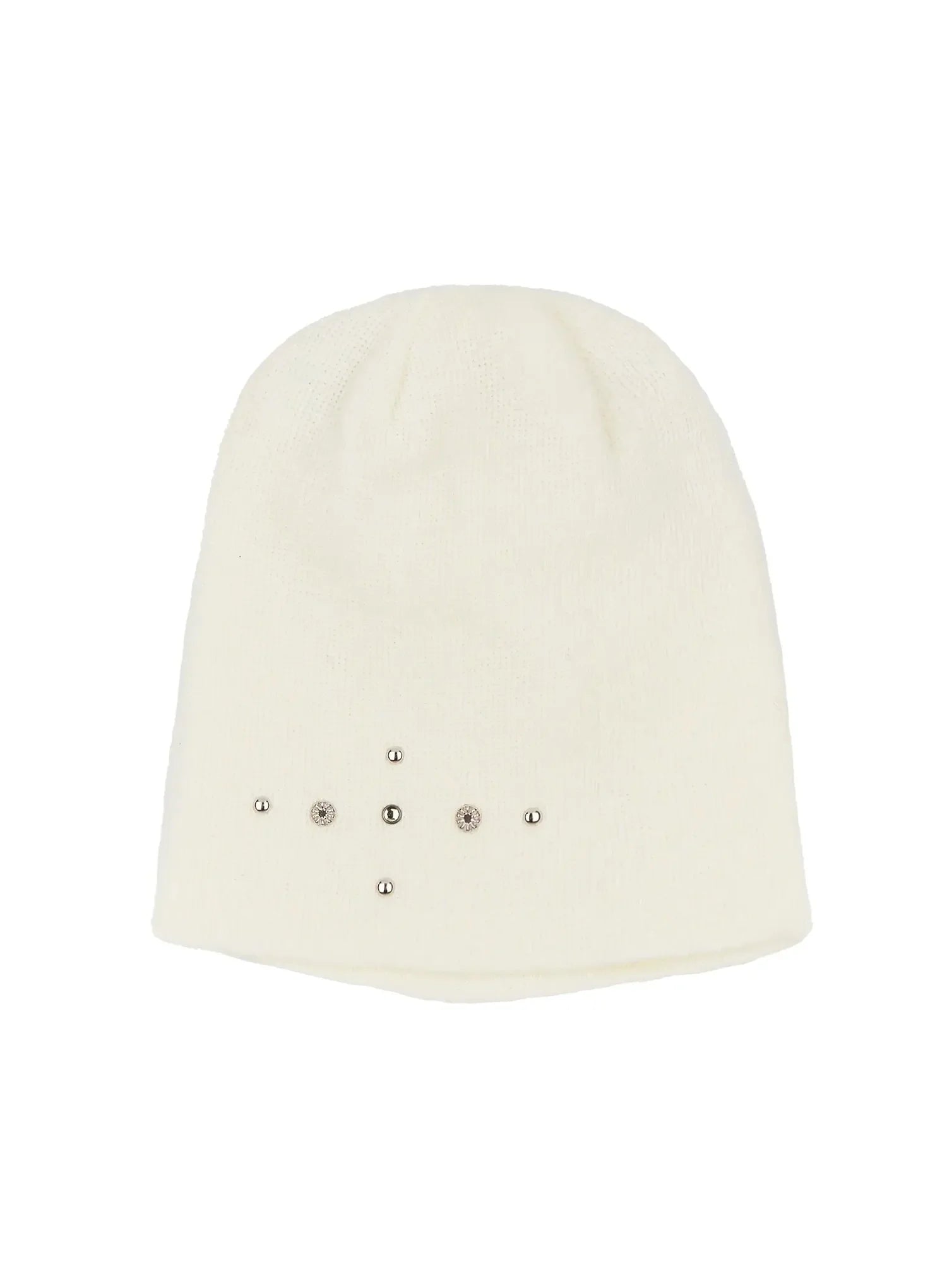 studded-knit-beanie-im530 / Light beige